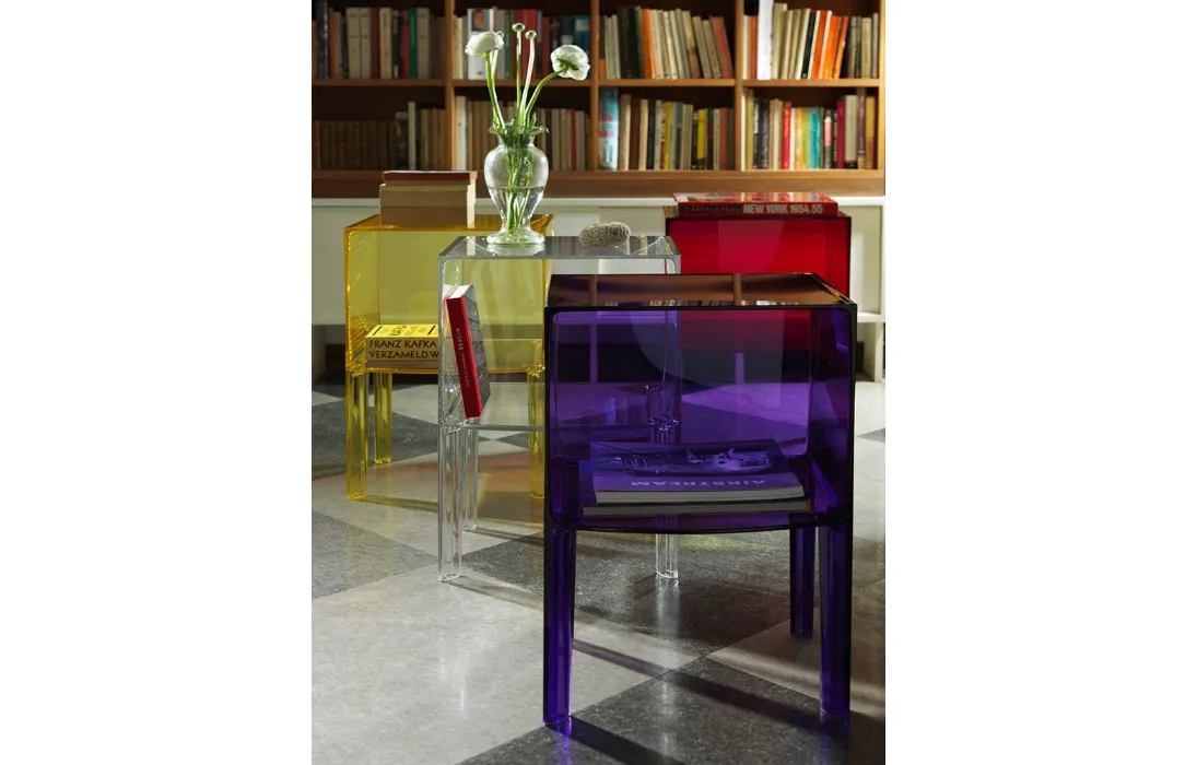 Tavolino contenitore Small Ghost Buster in plexiglas di Kartell