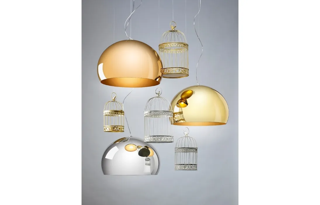 Lampada a sospensione in Pmma Small Fl/y di Kartell