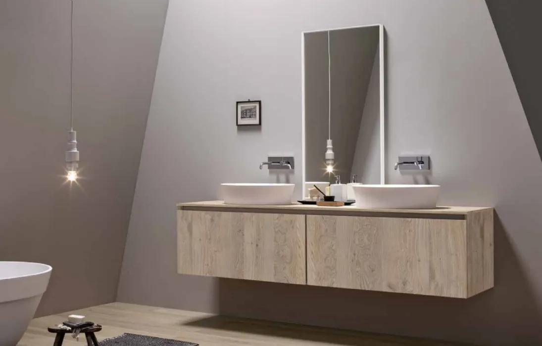 Mobile da Bagno sospeso in rovere 45 04 di Birex