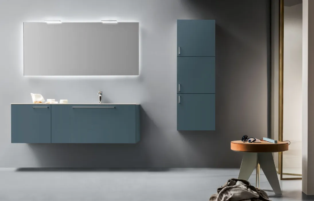 Mobile da Bagno Dress Laccato Opaco Grigio Antico di Arblu