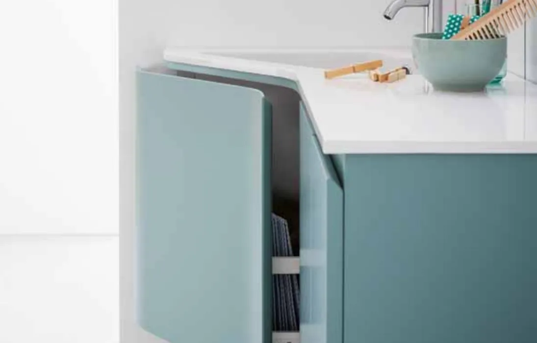 Mobile da bagno sospeso ad angolo Lapis 07 di Birex