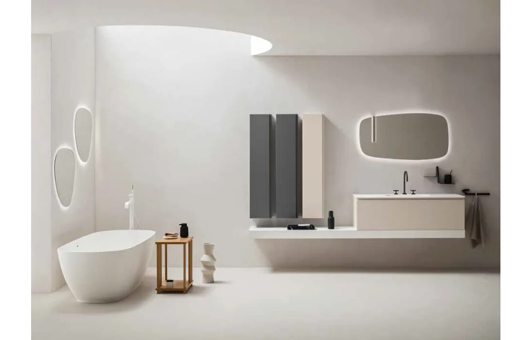 Mobile da Bagno Tango Basalto e Sabbia Touch di Arblu