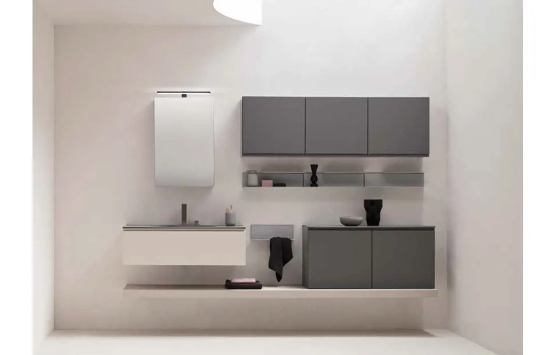 Mobile da Bagno Tango Sabbia e Basalto Touch di Arblu