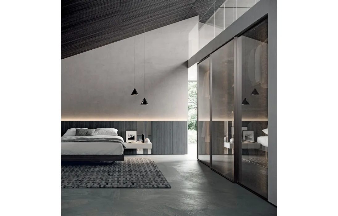 Letto Mill con testiera boiserie 01 di Tumidei