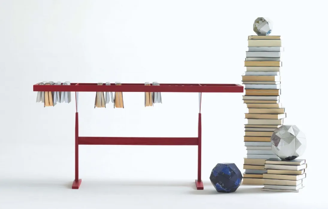 Libreria divisoria freestanding in legno Booken di Lema