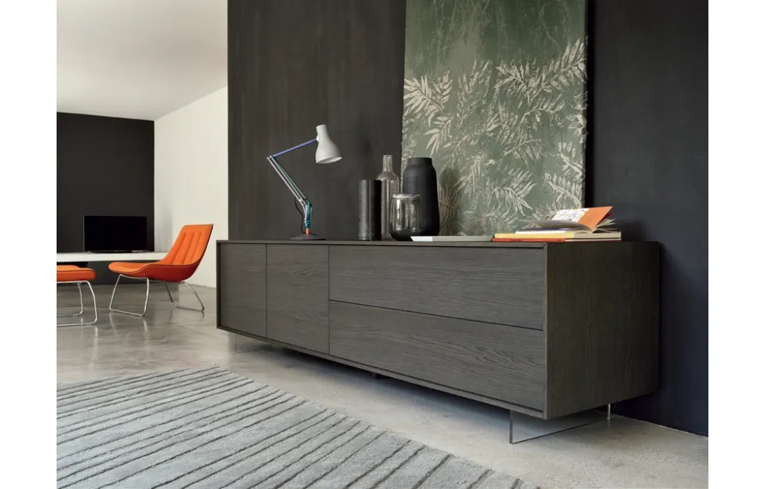 Madia Lampo Basic 16sx con riquadro in Rovere grigio di Sangiacomo