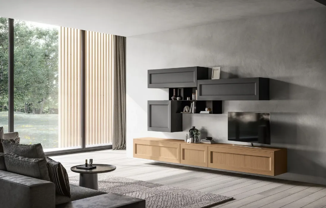 Parete Attrezzata classica Living Frida 02 di Arredo3