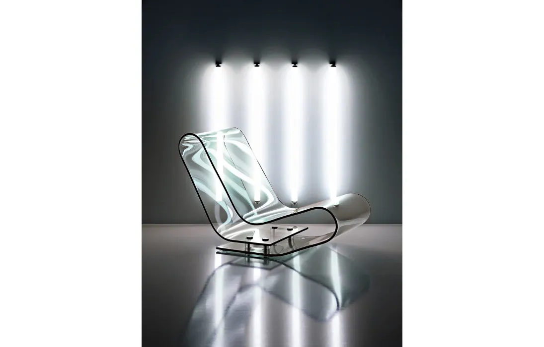 Poltrona di design in plexiglas trasparente LCP di Kartell