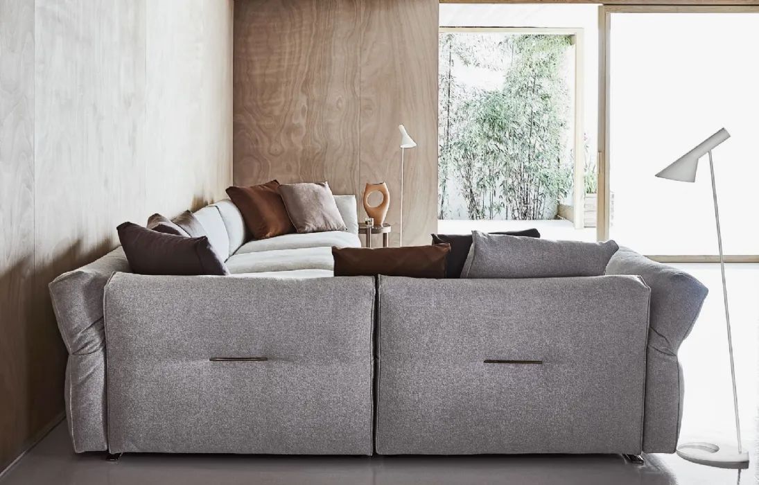 Divano ad angolo in tessuto Newbridge di Flexform