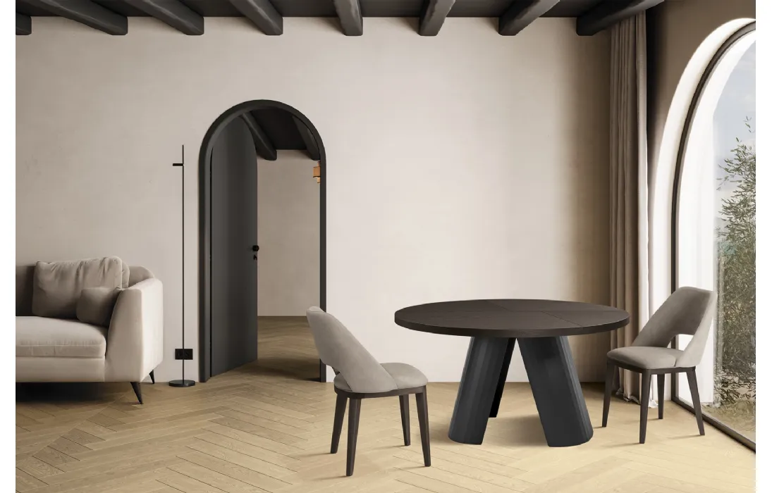 Tavolo rotondo in legno Arcos di FGF Mobili