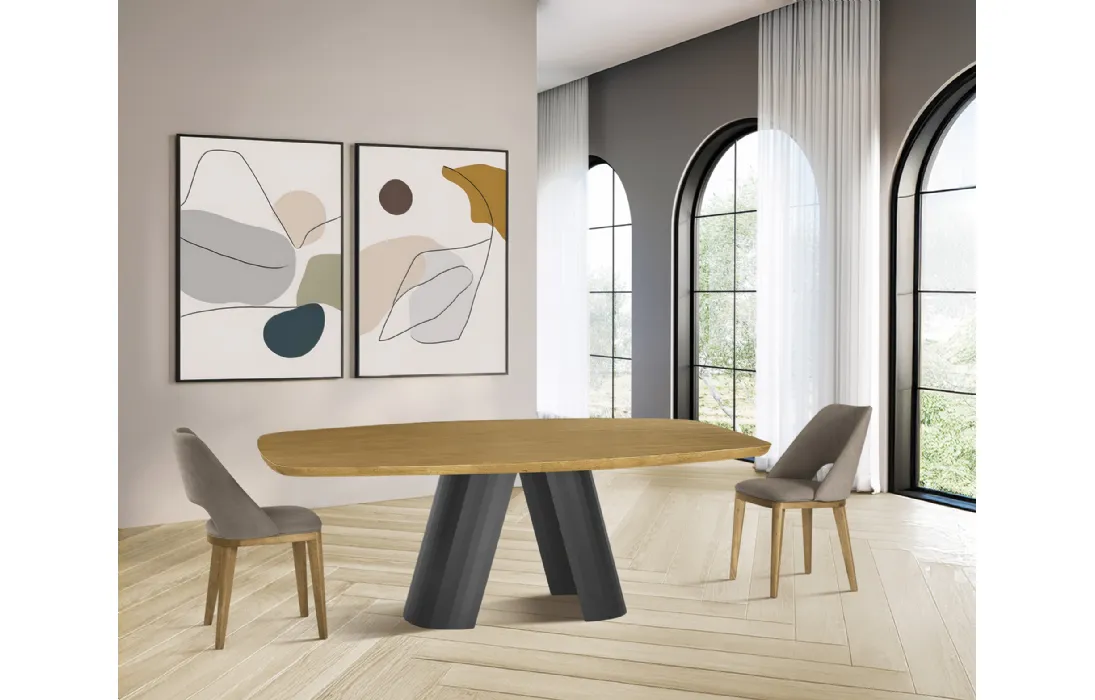 Tavolo a botte in legno Arcos di FGF Mobili