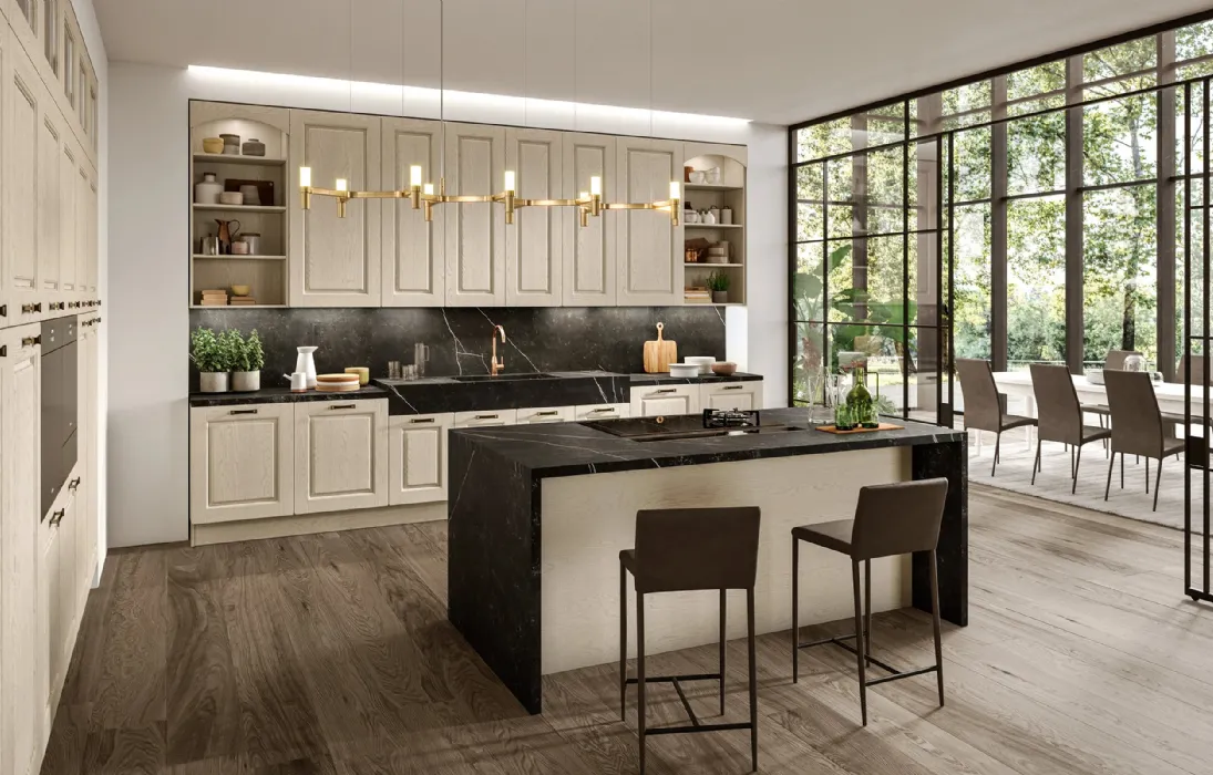 Cucina Classica con isola Verona 01di Arredo3