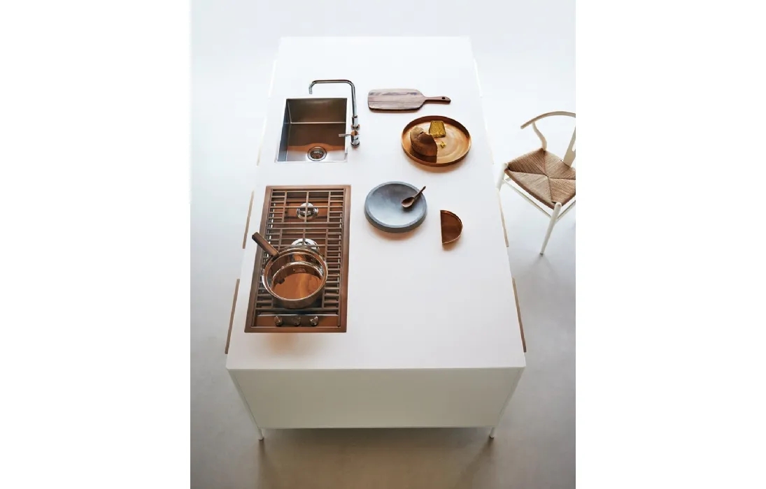 Cucina Design con isola Unit Creative Harmony di Cesar